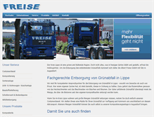 Tablet Screenshot of gruenabfall-lippe.freise-entsorgung.de