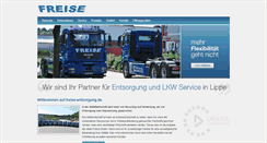 Desktop Screenshot of freise-entsorgung.de