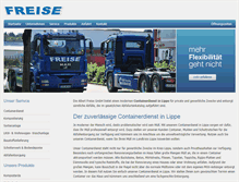 Tablet Screenshot of containerdienst-lippe.freise-entsorgung.de